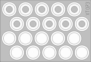 EDUARD XT073 - 1:35 M-113 wheel mask
