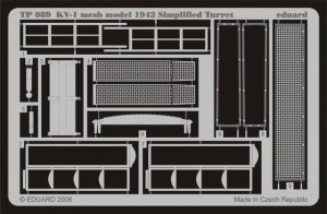 EDUARD TP089 - 1:35 KV-1 mesh Simplified turret