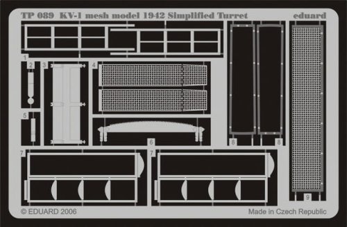 Przejdź do produktu EDUARD TP089 - 1:35 KV-1 mesh Simplified turret