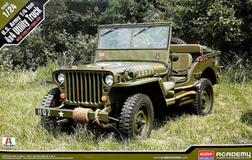 Przejdź do produktu Academy 13547 - 1:24 U.S. Army 1/4 Ton 4x4 Utility Truck