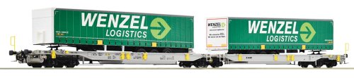 Przejdź do produktu Roco 77362 H0 - Wagon kontenerowy podwójny typ Sdggmrs/T2000 AAE