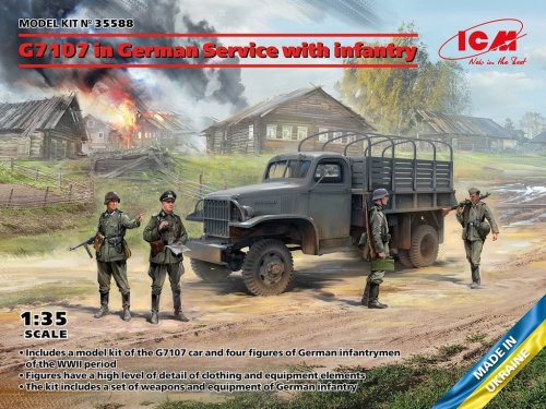 Przejdź do produktu ICM 35588 - 1:35 G7107 in German Service with Infantry