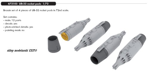 Przejdź do produktu EDUARD 672103 - 1:72 UB-32 rocket pods