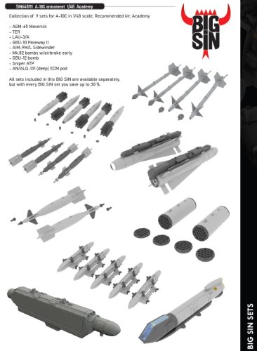 Przejdź do produktu Eduard SIN648111 - 1:48 A-10C armament