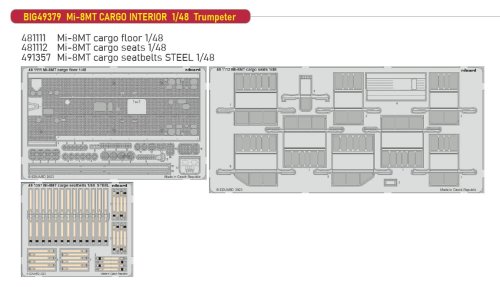 Przejdź do produktu Eduard BIG49379 - 1:48 Mi-8MT Cargo Interior