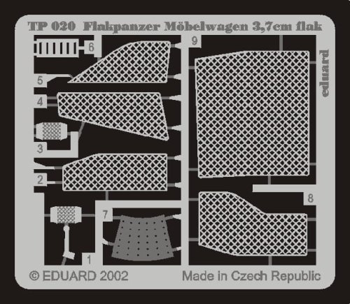 Przejdź do produktu EDUARD TP020 - 1:35 Flakpanzer IV Möbelwagen 37mm