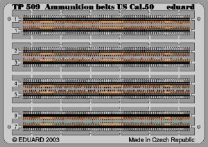 EDUARD TP509 - 1:35 Ammunition Belts US Cal.0.50
