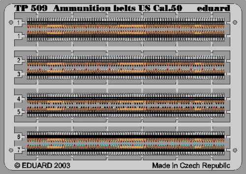 Przejdź do produktu EDUARD TP509 - 1:35 Ammunition Belts US Cal.0.50