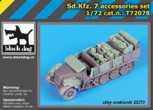 BLACK DOG T72078 - 1:72 Sd.Kfz.7 accessories set