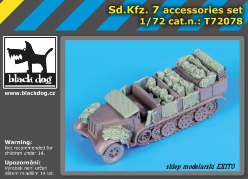 Przejdź do produktu BLACK DOG T72078 - 1:72 Sd.Kfz.7 accessories set