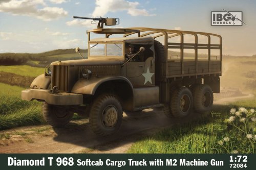 Przejdź do produktu IBG 72084 - 1:72 Diamond T 968 Softcab Cargo Truck with M2 Machine Gun