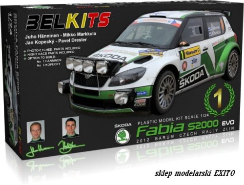 Przejdź do produktu BELKITS 004 - 1:24 Skoda Fabia S2000 EVO