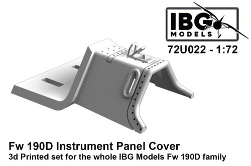 Przejdź do produktu IBG 72U022 - 1:72 Fw 190D Instrument Panel Cover 3D Printed for IBG Fw 190D Family
