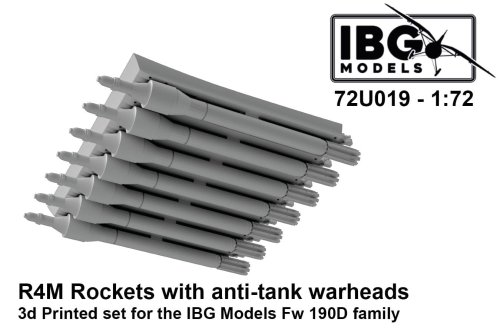 Przejdź do produktu IBG 72U019 - 1:72 R4M Rockets with Anti-Tank Warheads 3D Printed for IBG Fw 190D Family