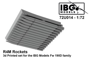 IBG 72U014 - 1:72 R4M Rockets 3D Printed for IBG Fw 190D Family