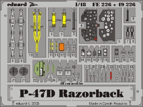 Przejdź do produktu EDUARD 49226 - 1:48 P-47D-20