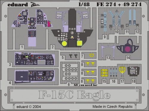 Przejdź do produktu EDUARD 49274 - 1:48 F-15C interior