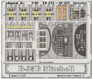 EDUARD 49322 - 1:48 B-25B interior