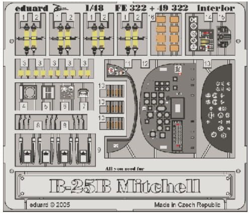 Przejdź do produktu EDUARD 49322 - 1:48 B-25B interior