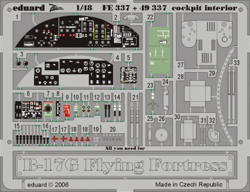 Przejdź do produktu EDUARD 49337 - 1:48 B-17G cockpit interior