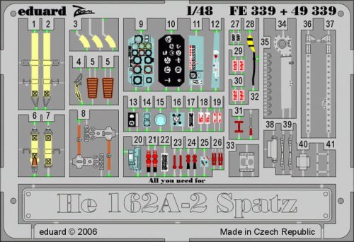 Przejdź do produktu EDUARD 49339 - 1:48 He 162A-2 Spatz