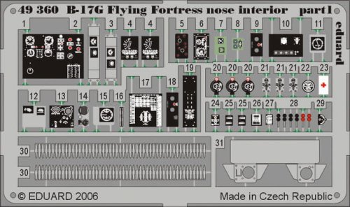 Przejdź do produktu EDUARD 49360 - 1:48 B-17G nose interior