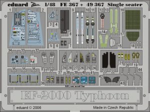 EDUARD 49367 - 1:48 EF-2000 Typhoon Single Seater