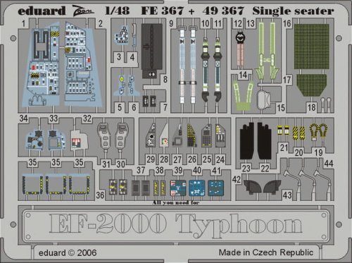Przejdź do produktu EDUARD 49367 - 1:48 EF-2000 Typhoon Single Seater