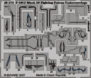 EDUARD 49390 - 1:48 F-16CJ Block 50 undercarriage
