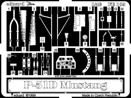 Przejdź do produktu EDUARD FE109 - 1:48 P-51D