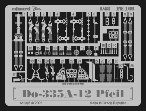 Przejdź do produktu EDUARD FE169 - 1:48 Do 335A-12 Pfeil