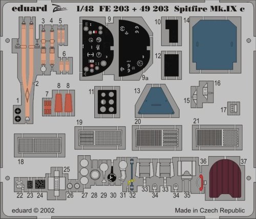 Przejdź do produktu EDUARD FE203 - 1:48 Spitfire Mk.IXc