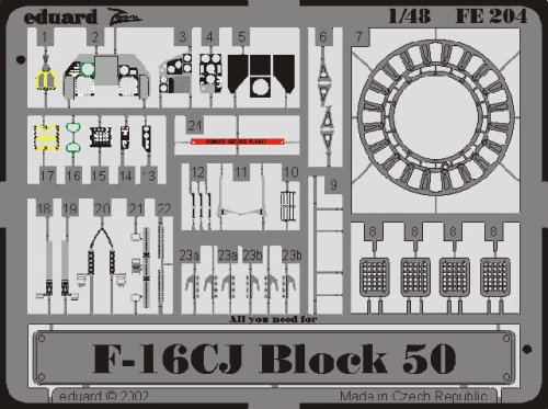Przejdź do produktu EDUARD FE204 - 1:48 F-16CJ Block 50