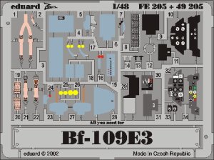 EDUARD FE205 - 1:48 Bf 109E-3