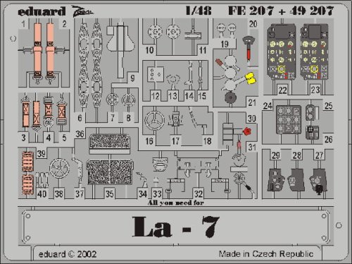 Przejdź do produktu EDUARD FE207 - 1:48 Lavochkin La-7