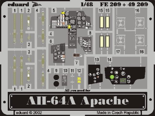 Przejdź do produktu EDUARD FE209 - 1:48 AH-64A