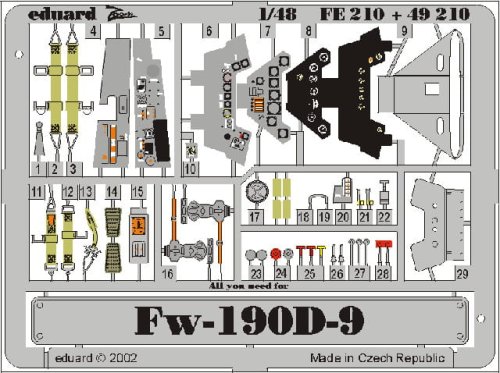 Przejdź do produktu EDUARD FE210 - 1:48 Fw 190D-9