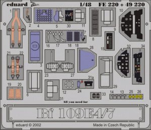 EDUARD FE220 - 1:48 Bf 109E-4/7