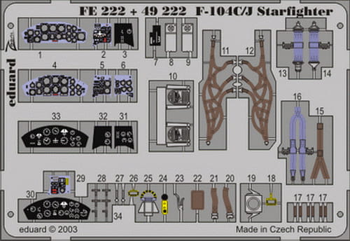 Przejdź do produktu EDUARD FE222 - 1:48 F-104C/J