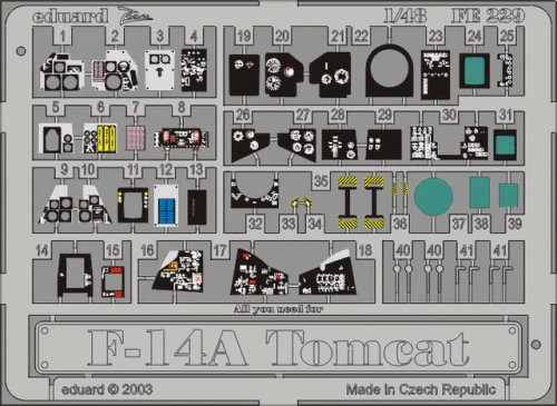 Przejdź do produktu EDUARD FE229 - 1:48 F-14A