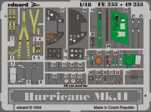 Przejdź do produktu EDUARD FE253 - 1:48 Hurricane Mk.II