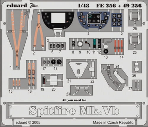 Przejdź do produktu EDUARD FE256 - 1:48 Spitfire Mk.Vb