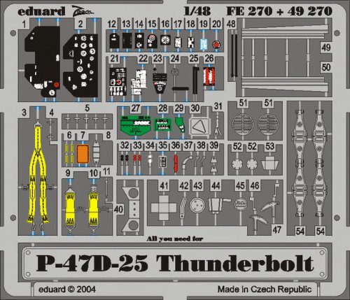 Przejdź do produktu EDUARD FE270 - 1:48 P-47D-25