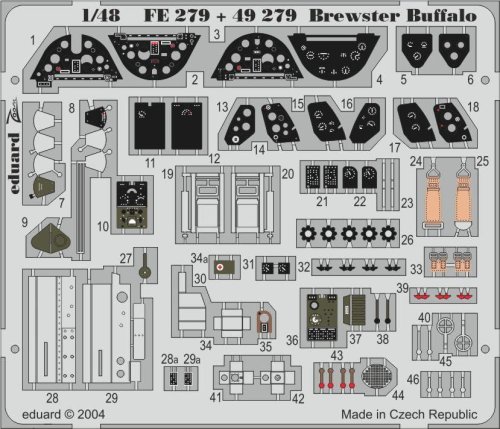 Przejdź do produktu EDUARD FE279 - 1:48 Brewster Buffalo