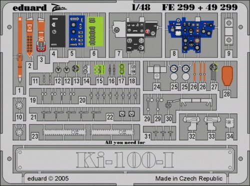 Przejdź do produktu EDUARD FE299 - 1:48 Ki-100 I