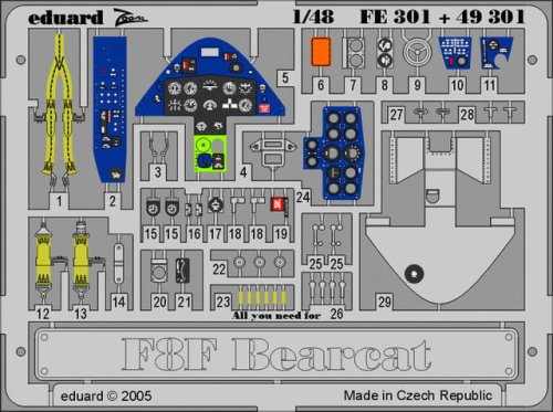 Przejdź do produktu EDUARD FE301 - 1:48 F8F