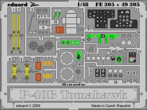 EDUARD FE305 - 1:48 P-40B