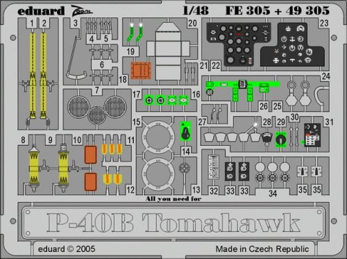 Przejdź do produktu EDUARD FE305 - 1:48 P-40B