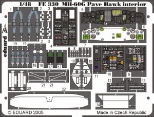 EDUARD FE330 - 1:48 MH-60G interior