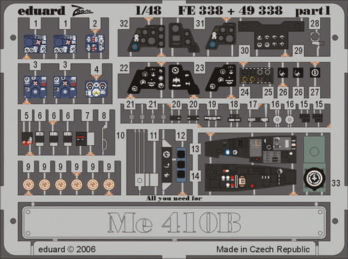 Przejdź do produktu EDUARD FE338 - 1:48 Me 410B